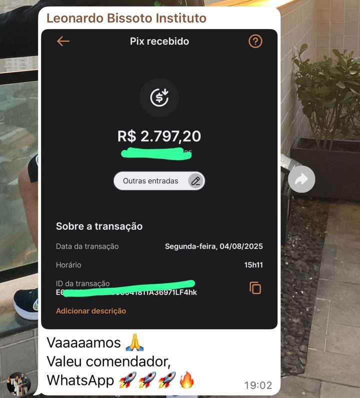 Pix recebido de R$2.797,20